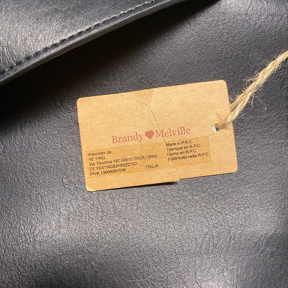 New Brandy ❤️ Melville black leather shoulder bag - Picture 7 of 7